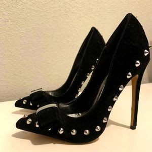 NWT suede high heels size 6